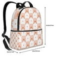 thumbnail image 4 of Lsque love plaid fox Pattern Backpack – School Travel Canvas Daypack with Ergonomic Padded Straps, Multiple Compartments & Leather Handle, 4 of 5