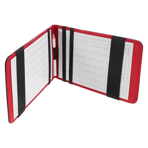 OFFIGAM Black Golf Scorecard Holder PU Portable Golf Accessory and Stylish 1 Set
