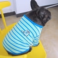 thumbnail image 3 of Suéter de camiseta a rayas de pelea de perros franceses de primavera, otoño e invierno con perro tigre, ropa para perros medianos y pequeños, 3 of 5
