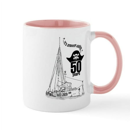 

CafePress - Radio London 50Th Mug - 11 oz Ceramic Mug - Novelty Coffee Tea Cup