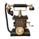 thumbnail image 1 of Teléfono antiguo con manivela rotativa con cable Retro-Teléfonos decorativos vintage, negro, 1 of 5