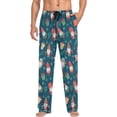 thumbnail image 3 of GZHJMY Christmas Santa Pajama Pants for Men, Lounge Pants Lightweight Men Pajama Bottoms with Drawstring Pockets, Christmas New Year Birthday Gifts, Medium, 3 of 6