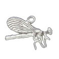 thumbnail image 1 of Sterling Silver 20" 1.2mm Box Chain 3D Dragonfly Facing Sideways Pendant Necklace, 1 of 2