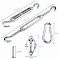 thumbnail image 4 of Kit de Fixation de Voile d'Ombrage, Kit de Fixation de Voile d'Ombrage en Acier Inoxydable pour Triangle et Carré, Rectangle, Accessoires de Fixation de Voile d'Ombrage (M6), 4 of 4