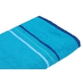 thumbnail image 2 of Serviette de plage en coton et polyester Rayures aqua Mainstays, 2 of 6