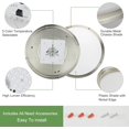 thumbnail image 2 of Depuley 18" LED Ceiling Light Fixture Modern Flush Mount Ceiling Light Brushed Nickel Round Ceiling Light for Living Room Bedroom Kitchen Hallway, 5 Color Adjustable, Super Bright 48W, 2 of 7