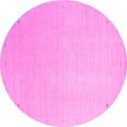 thumbnail image 1 of Ahgly Company Indoor Round Solid Pink Modern Area Rugs, 7' Round, 1 of 4