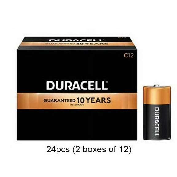 24-Pack C Duracell Coppertop Alkaline Batteries (MN1400)