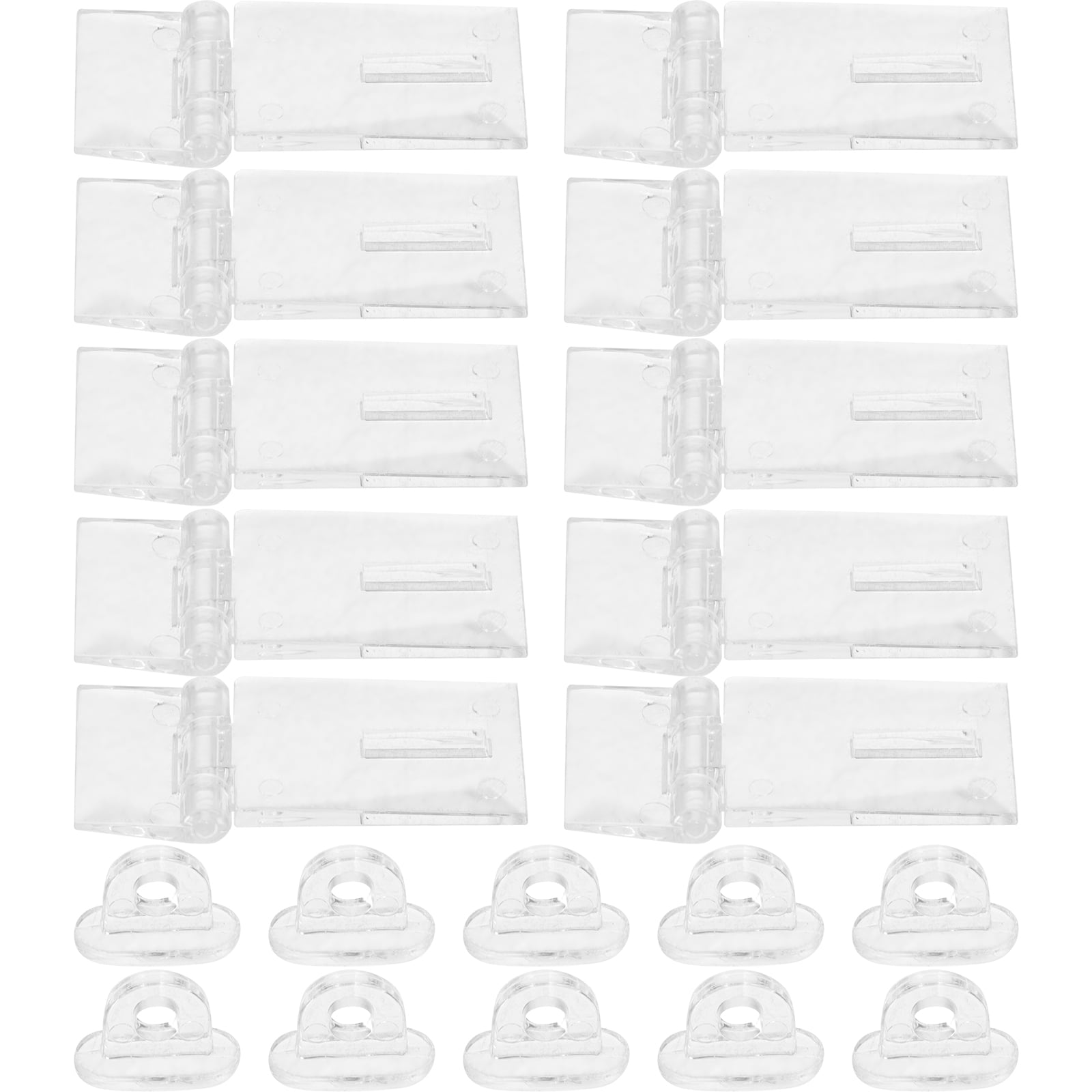 Homoyoyo Moraillon Serrure Boîte à Bijoux 12Pcs Plastique Transparent