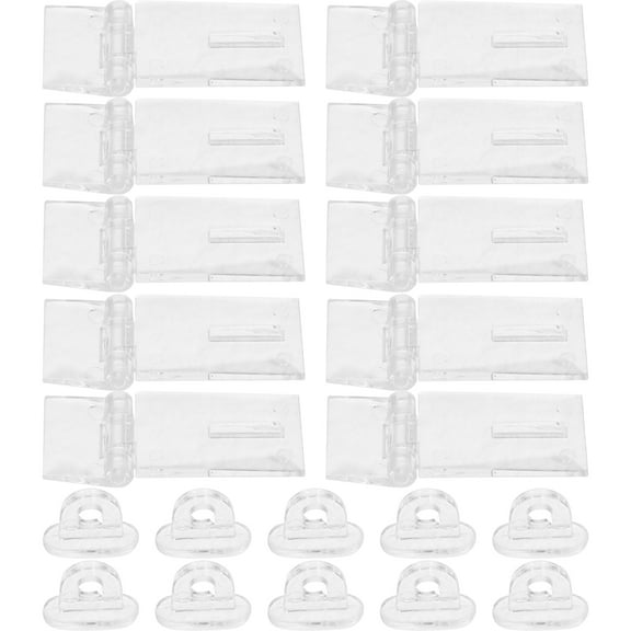 10 Pcs Acrylic Lock Latch Clasp Clear Kitchen Cabinet Hinges