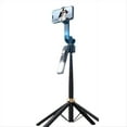 thumbnail image 1 of CL12P 180CM Selfie Stick Auto AI Face Tracking Quad Stand 360 Rotation Gimbal Tripod Stabilizer with LED Fill Light,1 * Selfie Stick 1 * Charging Cable 1 * Chinese and English instruction manual,Black, 1 of 8