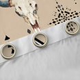 thumbnail image 4 of jejeloiu Bull Skull Black Out Curtains,Black Brown Country Farmhouse Curtains Pack of 2 (42x63 Each),Rustic Hunting Animals Bedroom Curtains For Teens,Luxury Bedroom Decor, 4 of 6