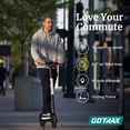 thumbnail image 3 of GOTRAX 36V Folding Electric Scooter, 8.5" Pneumatic Tire, Max 12mile Range, 15.5Mph Speed, 250W, Adult Escooter, Black, 3 of 9