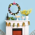 thumbnail image 1 of TOPRenddon Colorful Easter Egg Wreath - 10 inch Diamter, Foam on grapvine - Easter Rustic Home Decor, 1 of 6