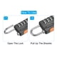 thumbnail image 5 of Candado de combinación de 4 dígitos Uxcell con cable de seguridad 1 Set candado exterior cadena negro 1.6 pies, 5 of 7