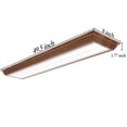 thumbnail image 4 of FAITHSAIL 4FT LED Light Fixture with 3000K/4000K/5000K CCT Selectable Dimmable 4 Foot LED Linear with Wooden Look 50W 5500LM Flush Mount Ceiling Wraparound for Kitchen, Bedroom, Laundry, 4 of 8