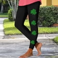 thumbnail image 5 of Neewe Women's St. Patrick's Day Printed High Waist Yoga Long Yoga Pant Running Yoga Loose Leisurely Pants-Green S, 5 of 5