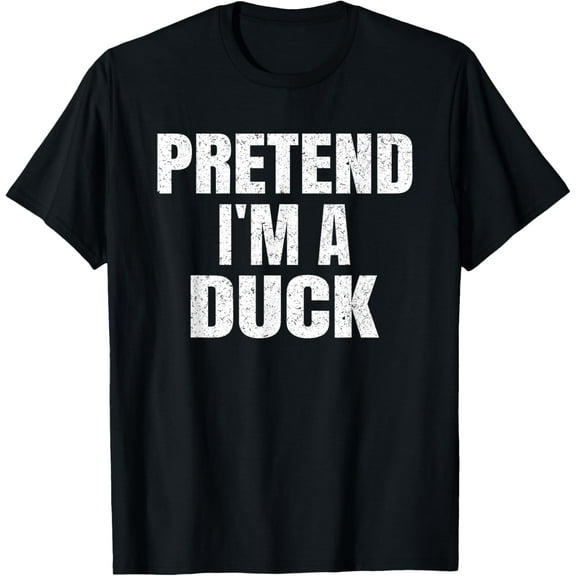 Playful Comfort Tee - Pretend I'm A Duck Family Group Lazy Easy Halloween Costume T-Shirt