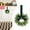 BH, variant on 1 Pcs 9.8" Small Christmas Cabinets Wreaths Mini Wreaths for Kitchen Window Chair Backs with Ribbon Bell Artificial Greenery for Farmhouse Holiday Decoration (Rough Linen,Retro,Linen)