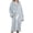 Blue, variant on Manxivoo Robes for Women, Women Bathrobe Short Robe Long Sleeve Robe Attached Belt Soft Sleepwear Ladies Loungewear Women's Sleepwear Blue XXL