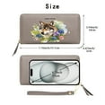 thumbnail image 2 of GEEAD Wallet with Multiple Card Slots for Women Long Wallet for Women Artistic Composition Vibrant Flowers Wolf Suitable for Daily Use & Gifting Perfect Everyday Use or Gift Idea, 2 of 10