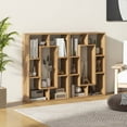 thumbnail image 5 of Costway 7-Cube Geometric Bookshelf with Anti-Toppling Device Modern Open Bookcase Natural, 5 of 10