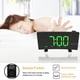 thumbnail image 1 of Reloj despertador digital perfecl Proyección curva doble FM Habitación Reloj de alarma digital, 1 of 8