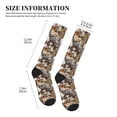 thumbnail image 2 of Lsque Cut Cats Pattern Sport Compression Socks for Men & Women 15-20 mmHg Knee High Nurse Pregnant Running Medical and Travel Athletic, 2 of 6
