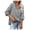 A-Grey414, variant on Womens Tops Henley Collar Hooded Drawstring Button Front Long Sleeve Loose Fit Blouses Casual Street Shirts