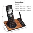 thumbnail image 5 of AT&T CL DECT 6.0 2-Handset Cordless Phone for Home with Answering Machine, Blocking, Caller ID Announcer, Intercom and Long Range, Black & Wood Grain Finish Black/Wood Grain Finish 2 Handsets Phone, 5 of 16