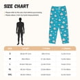 thumbnail image 2 of Salouo Hippo In Water Head Print Women's Pajama Pants Casual Loose Sweatpants PJs Flowy Pants Drawstring Palazzo for Women Wide Leg Pants Lounge Pajama -Small, 2 of 8