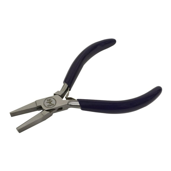 5-1/4" Flat Nose & Half Round Jewelry Making Metal Wire Forming Pliers - PLR-0122