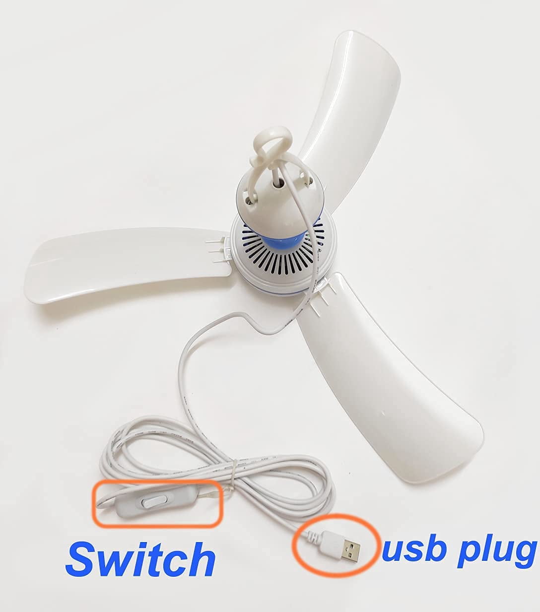 Portable Ceiling Fan Mini USB Tent Fans 