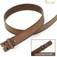 thumbnail image 5 of Western Leather Belt Strap for Men without Buckle Engraved Embossed Cowboy Leather Belt Strap 1.5 inch Wide, 5 of 8
