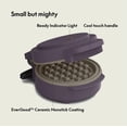 thumbnail image 2 of Mini máquina para hacer gofres Bella Snack-n-Store EverGood™ Ceramic Plum, 2 of 7