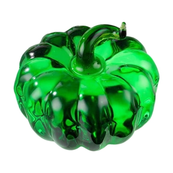 YAWUBT Mini Crystal Pumpkin Figurine Glass Pumpkins Paperweight Halloween Decor | Hand-blown Pumpkin Collectible, A Thoughtful Present for Harvest Parties and Housewarmings