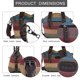 thumbnail image 2 of Bolsos para mujer, bolso bandolera de lona con rayas multicolor, bolso de mano para mujer, 2 of 8