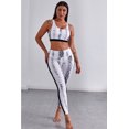 thumbnail image 2 of ABPHQTO Conjunto de mallas y chaleco atlético con estampado de serpiente para mujer, 2 of 5