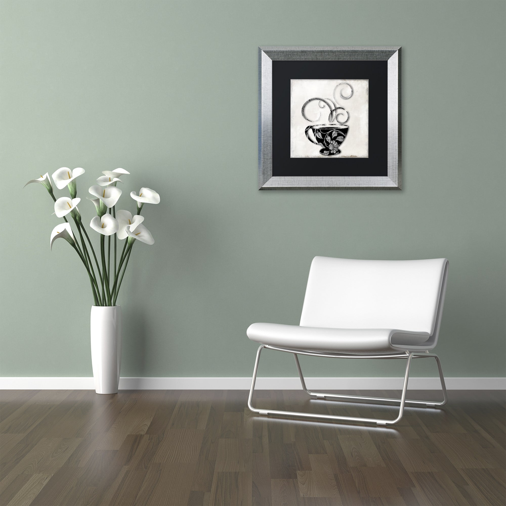 Trademark Fine Art "Silver Brewed 1" Canvas Art by Color Bakery, Black Matte, Silver Frame