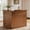 Red Brown, variant on Tribesigns Bar Cabinet, L-Shaped Home Bar Table with Stemware Racks