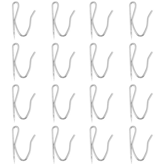 CIMAXIC 100 Pcs Stainless Steel S-Shape Curtain Hook Curtain Auxiliary Accessory,1.38"X0.87"X0.08"