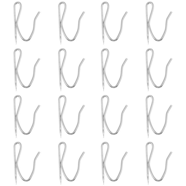 100 Pcs Crochet de Rideau en Acier Inoxydable en Forme de S Accessoire Auxiliaire de Rideau