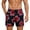 AB226 Red, variant on Bainana Swim Trunks With Liner For Mens Star Print Elastic Waist Straight Leg Board Shorts Men'S Summer Holiday Beach Pool Hawaii Swim Shorts Navy Size L
