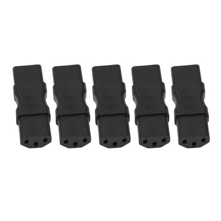 YAHHU 5PCS IEC320 C13 to C13 Power Adapter 2500W Connector for Laptop UPS Socket PDU Chassis (4.72 inches / 12 cm)