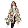 thumbnail image 3 of FORMRS Womens Scarf Winter Soft Long Big Warm Shawls Wrap Tassel Scarves, Floral Blooms, 3 of 9