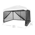thumbnail image 2 of Ozark Trail Canopy Mesh Wall to fit 12Ft x 9Rt Frame, Grey Color Fabric with Black Mesh, for Straight Leg, 2 of 5
