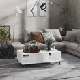 thumbnail image 1 of vidaXL Table Basse Blanche 103.5x60x35 cm Bois Reconstitué, 1 of 5