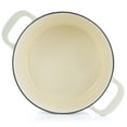 thumbnail image 7 of Martha Stewart Enameled Cast Iron Dutch Oven With Lid, 7-Quart, Cream, 7 of 7
