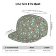 thumbnail image 4 of Hirioo Retro Hippie Groovy Mushroom for Baseball Cap Men Cap Flat Brim for Men Women Teens Adjustable Baseball Cap, 4 of 7
