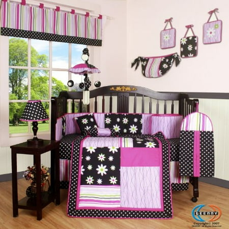 Geenny Boutique Crib Bedding Set Charming Flower 13 Piece